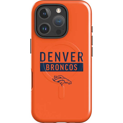 NFL Denver Broncos Orange Performance Series iPhone 16 Pro Magsafe Impact Case