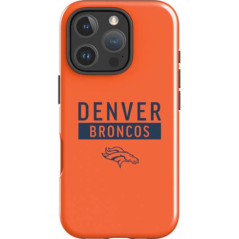 NFL Denver Broncos Orange Performance Series iPhone 16 Pro Max Impact Case