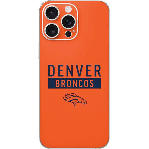 NFL Denver Broncos Orange Performance Series iPhone 16 Pro Max Skin