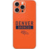 NFL Denver Broncos Orange Performance Series iPhone 16 Pro Max Skin
