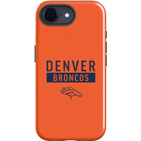 NFL Denver Broncos Orange Performance Series iPhone 16e Impact Case
