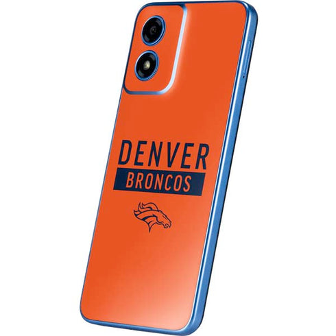 NFL Denver Broncos Orange Performance Series Moto G Play 4G (2024) Skin
