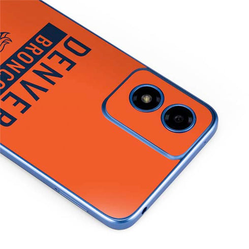 NFL Denver Broncos Orange Performance Series Moto G Play 4G (2024) Skin