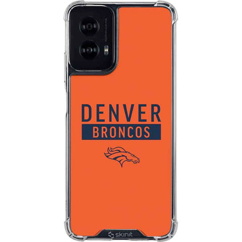 NFL Denver Broncos Orange Performance Series Moto G Power 5G (2024) Clear Case