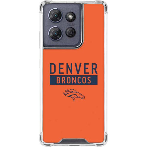 NFL Denver Broncos Orange Performance Series Moto G Power 5G (2025) Clear Case