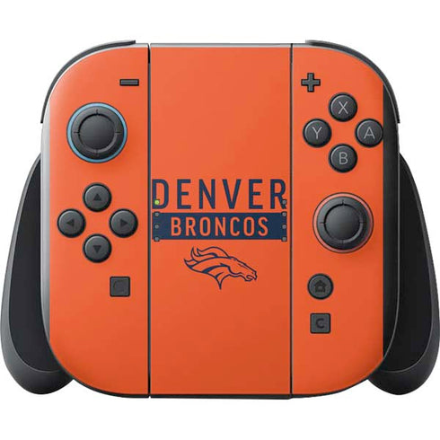 NFL Denver Broncos Orange Performance Series Nintendo Switch 2 (2025) with Joy-Con Skin