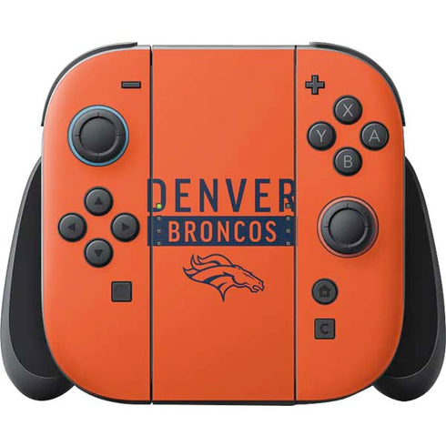NFL Denver Broncos Orange Performance Series Nintendo Skins
