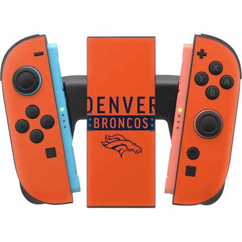 NFL Denver Broncos Orange Performance Series Nintendo Switch 2 (2025) Joy-Con Controller Skin