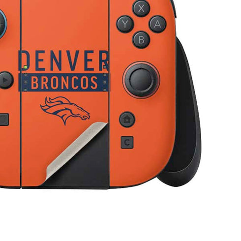 NFL Denver Broncos Orange Performance Series Nintendo Switch 2 (2025) Joy-Con Controller Skin