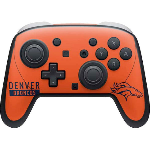 NFL Denver Broncos Orange Performance Series Nintendo Skins