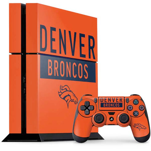NFL Denver Broncos Orange Performance Series PlayStation PS4 Skins