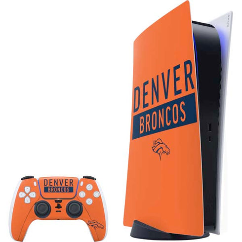 NFL Denver Broncos Orange Performance Series PlayStation PS5 Skins
