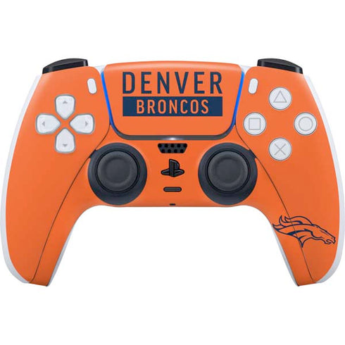 NFL Denver Broncos Orange Performance Series PlayStation PS5 Skins