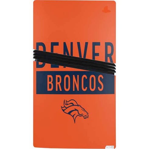 NFL Denver Broncos Orange Performance Series PS5 Pro Bundle Skin