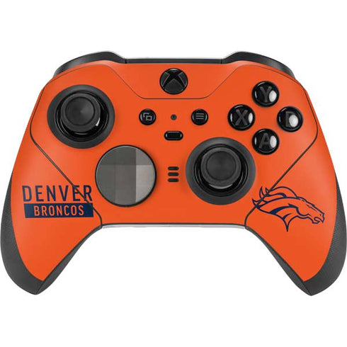 NFL Denver Broncos Orange Performance Series Xbox Elite Wireless Controller Series 2 Skin