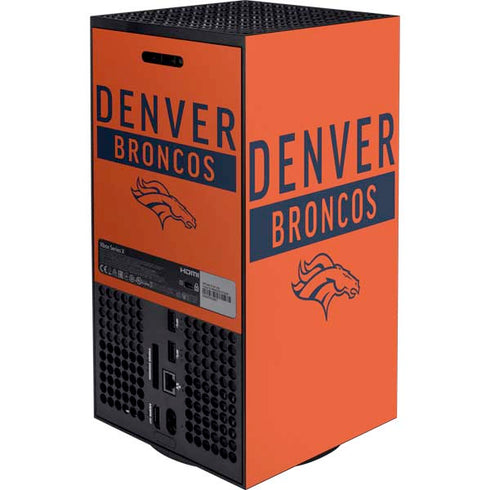 NFL Denver Broncos Orange Performance Series XBox Series X Digital Edition Bundle Skin