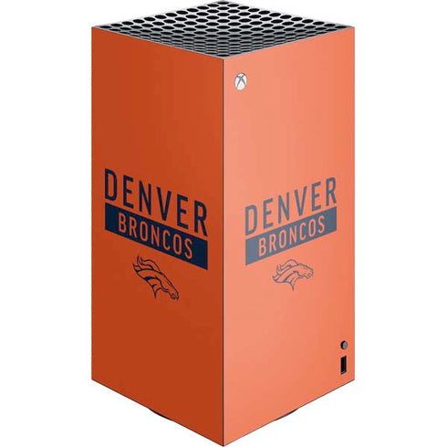 NFL Denver Broncos Orange Performance Series XBox Series X Digital Edition Console Skin