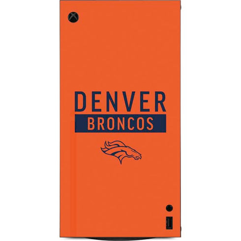 NFL Denver Broncos Orange Performance Series XBox Series X Digital Edition Console Skin