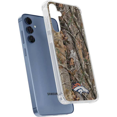 NFL Denver Broncos Realtree AP Camo Galaxy A55 5G Clear Case
