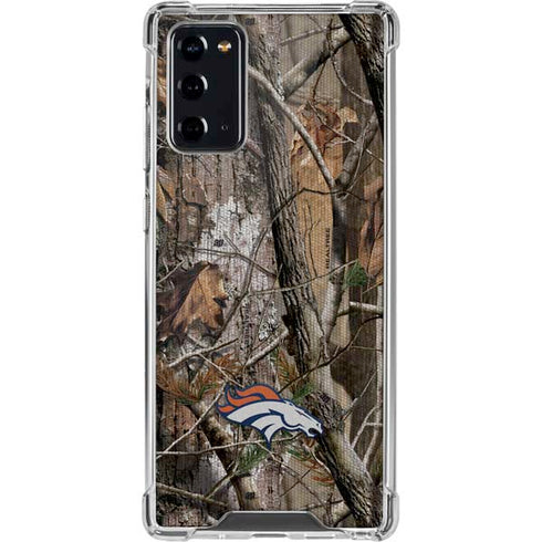 NFL Denver Broncos Realtree AP Camo Galaxy Note20 5G Clear Case