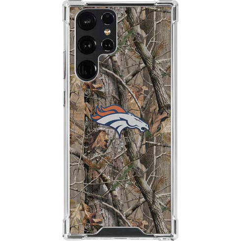 NFL Denver Broncos Realtree AP Camo Galaxy S23 Ultra Clear Case