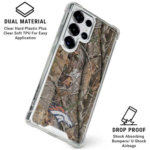 NFL Denver Broncos Realtree AP Camo Galaxy S25 Ultra Clear Case