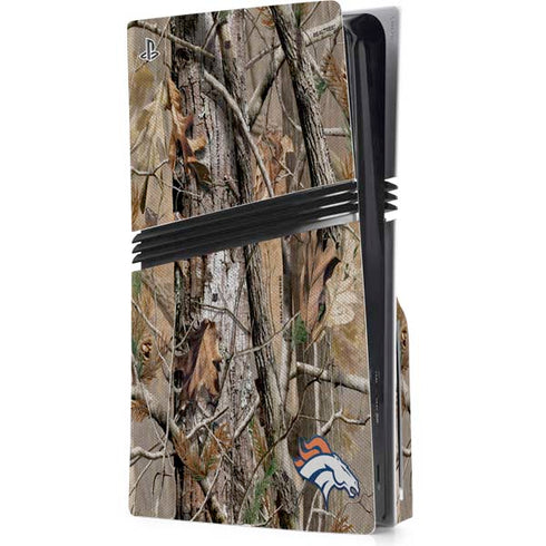 NFL Denver Broncos Realtree AP Camo PS5 Pro Disk Console Skin
