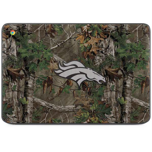 NFL Denver Broncos Realtree Xtra Green Camo HP Chromebook Skin