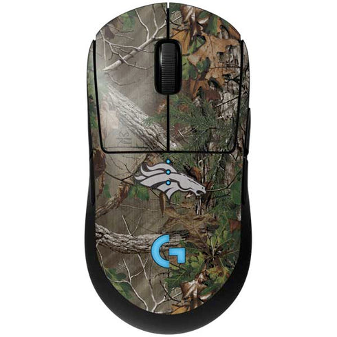 NFL Denver Broncos Realtree Xtra Green Camo G Pro Wireless Gaming Mouse Skin