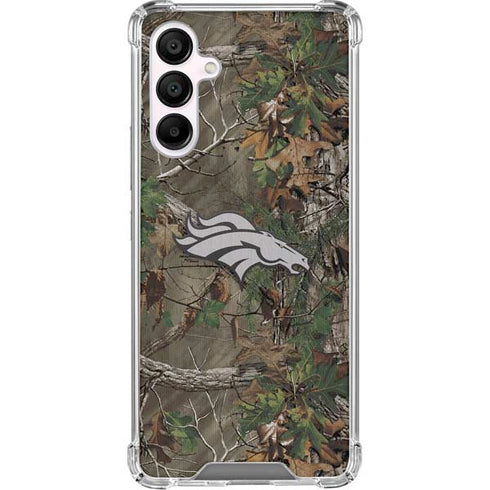 NFL Denver Broncos Realtree Xtra Green Camo Galaxy A16 5G Clear Case