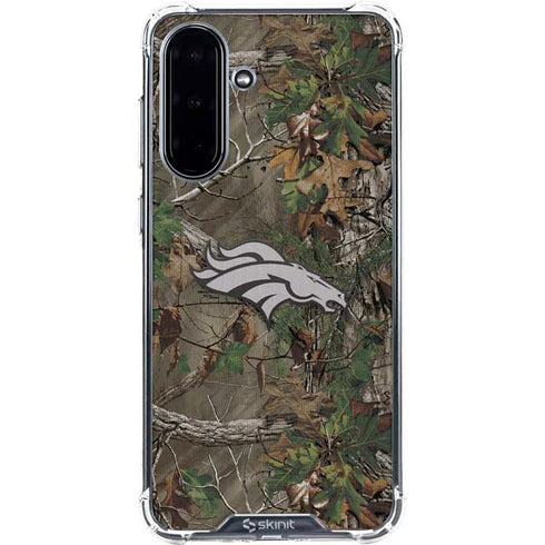 NFL Denver Broncos Realtree Xtra Green Camo Galaxy A36 5G Clear Case
