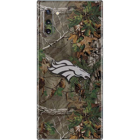 NFL Denver Broncos Realtree Xtra Green Camo Galaxy Note 10 Skin