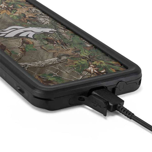 NFL Denver Broncos Realtree Xtra Green Camo Galaxy S20 Plus Waterproof Case