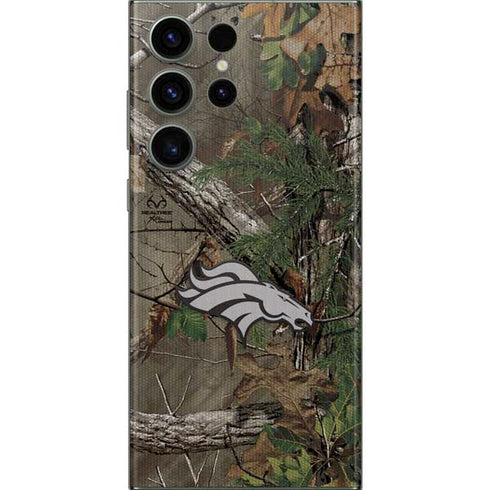 NFL Denver Broncos Realtree Xtra Green Camo Galaxy Skins