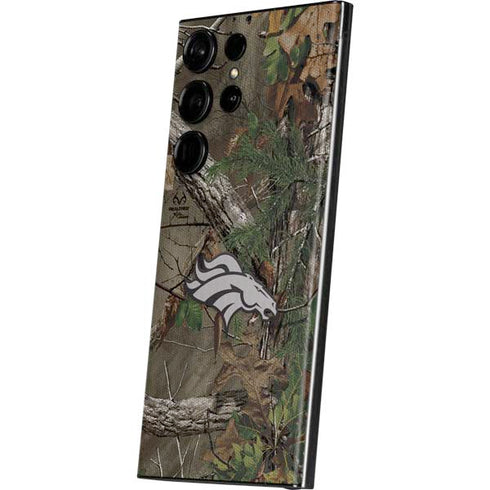 NFL Denver Broncos Realtree Xtra Green Camo Galaxy Skins