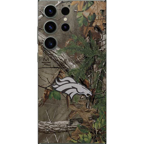NFL Denver Broncos Realtree Xtra Green Camo Galaxy S25 Ultra Skin