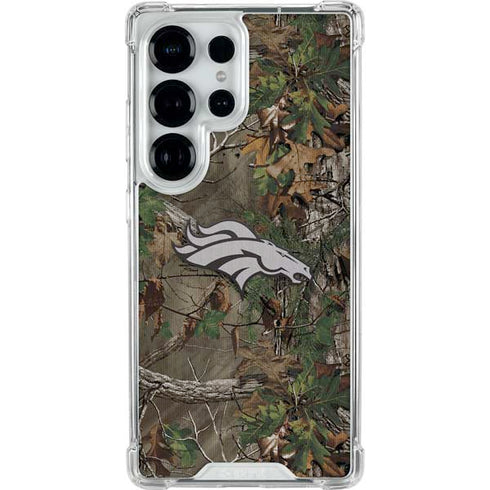 NFL Denver Broncos Realtree Xtra Green Camo Galaxy S25 Ultra Clear Case