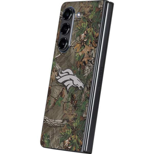 NFL Denver Broncos Realtree Xtra Green Camo Galaxy Z Fold5 5G Skin