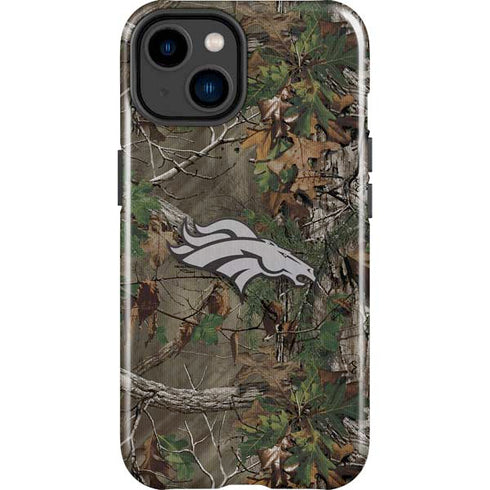 NFL Denver Broncos Realtree Xtra Green Camo iPhone 15 Impact Case