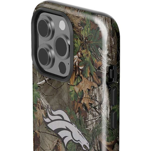 NFL Denver Broncos Realtree Xtra Green Camo iPhone 15 Pro Impact Case