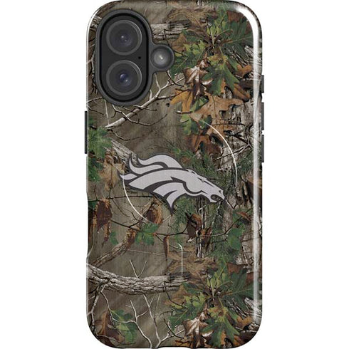 NFL Denver Broncos Realtree Xtra Green Camo iPhone 16 Magsafe Impact Case