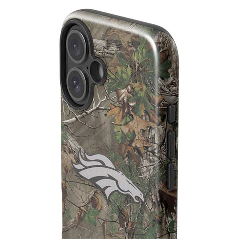 NFL Denver Broncos Realtree Xtra Green Camo iPhone 16 Plus Impact Case