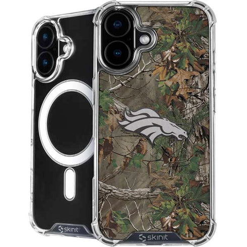 NFL Denver Broncos Realtree Xtra Green Camo iPhone 16 Plus MagSafe Case