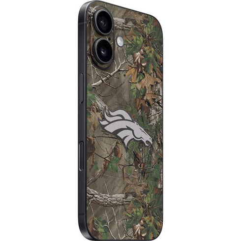 NFL Denver Broncos Realtree Xtra Green Camo iPhone 16 Skin
