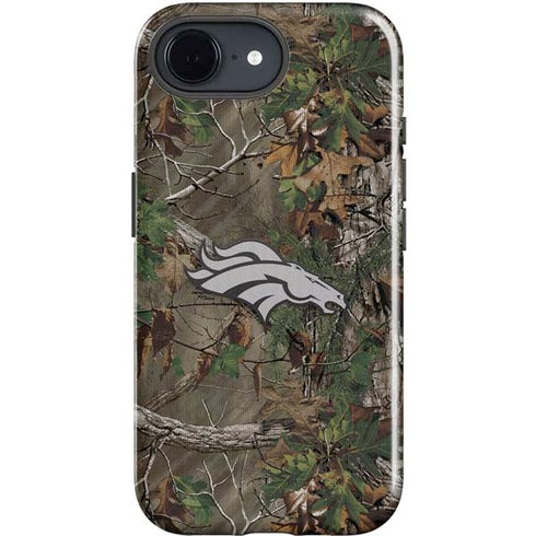 NFL Denver Broncos Realtree Xtra Green Camo iPhone 16e Impact Case