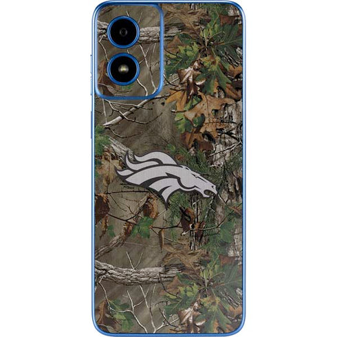 NFL Denver Broncos Realtree Xtra Green Camo Moto G Play 4G (2024) Skin