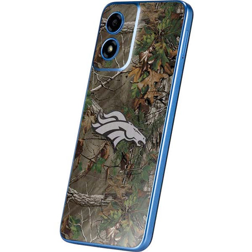 NFL Denver Broncos Realtree Xtra Green Camo Moto G Play 4G (2024) Skin