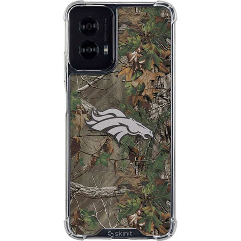 NFL Denver Broncos Realtree Xtra Green Camo Moto G Power 5G (2024) Clear Case