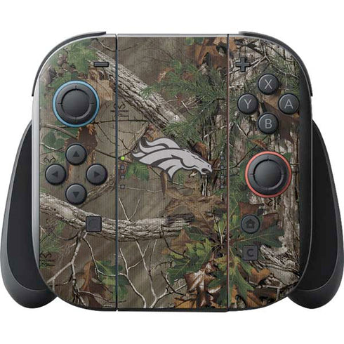 NFL Denver Broncos Realtree Xtra Green Camo Nintendo Switch 2 (2025) with Joy-Con Skin