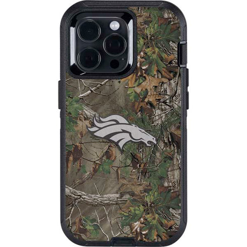 NFL Denver Broncos Realtree Xtra Green Camo Otterbox Defender iPhone Skin
